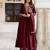 Silk Blend Embroidery Anarkali Kurta Pant Set with Dupatta