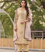 Women Viscos Weaving Straight Kurta With Pant And Dupatta Suit Set 