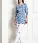 Women's cotton jaipuri printed tunic