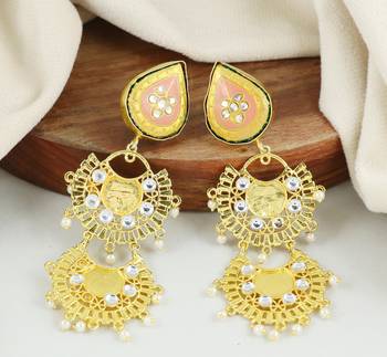 Handmade meena earrings 1