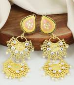 Handmade meena earrings