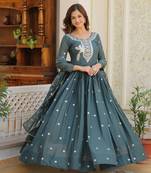 Designer readymade Soft georgette gown for women