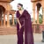 Purple embellished bollywood georgette saree  