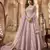 Purple net anarkali embroidered work festival long salwar suit dupatta