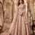 Peach net anarkali embroidered work festival long salwar suit dupatta