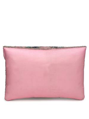 kooky pastel multi striped embellished satin sling bag 6