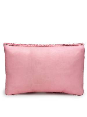 boho pink abstract embellished satin sling bag 6