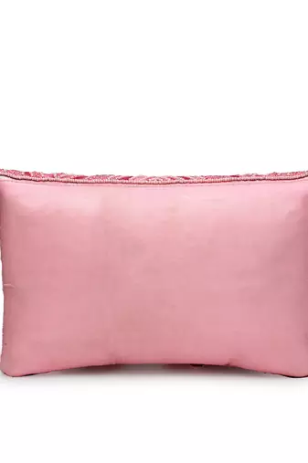 boho pink abstract embellished satin sling bag