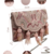  boho dusty pink abstract embellished satin sling bag