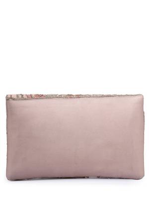  boho dusty pink abstract embellished satin sling bag 6