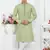men pista green jacquard silk brocade straight kurta churidar without lining