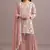 Pink georgette semi stitched gharara suits