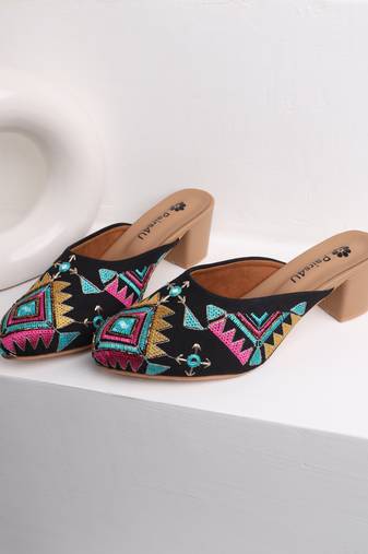 women stylish ethnic fancy heel sandal | sandal for women |heel sandal for party & marriage | women footwear