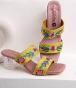 women stylish ethnic fancy heel sandal | sandal for women |heel sandal for party & marriage | women footwear