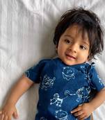 Organic newborn bag with white angrakha