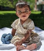 Organic indigo raidana angarakha & matching pants