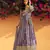Lavender floral printed anarkali suit for women