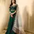 Green embroidered faux georgette salwar