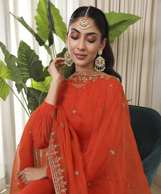 Rust dilkash kurta set 4