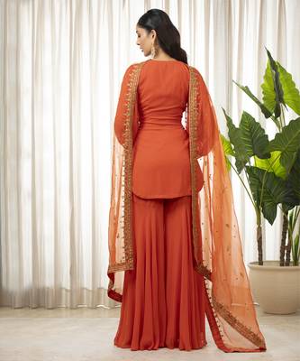 Rust dilkash kurta set 5