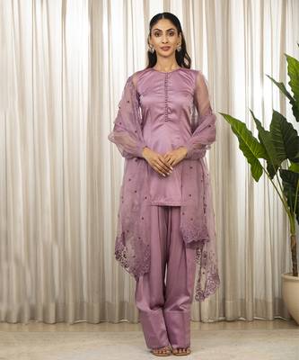 Lavender kurta set 1