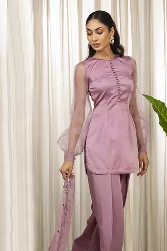 Lavender kurta set