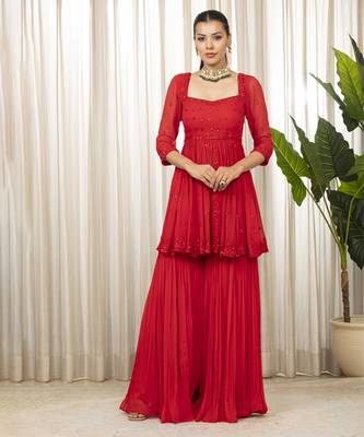 Lal sharara set 1