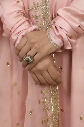 Sonam pink kurta set