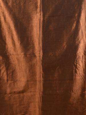 Copper tissue soft saree with pompom 4