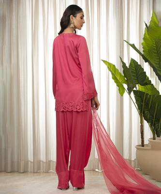 Kashmiri pink richa kurta set 2