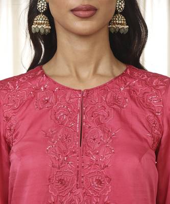 Kashmiri pink richa kurta set 4