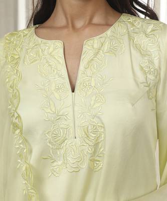 Butter yellow richa kurta set 3