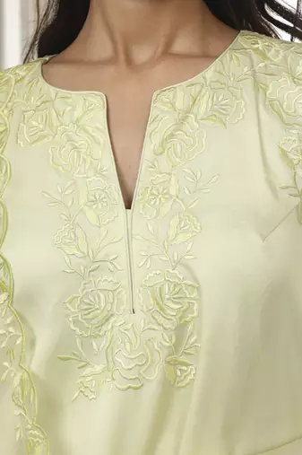 Butter yellow richa kurta set