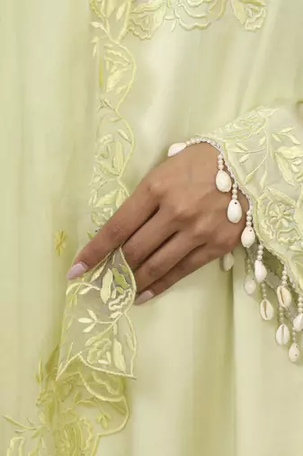 Butter yellow richa kurta set