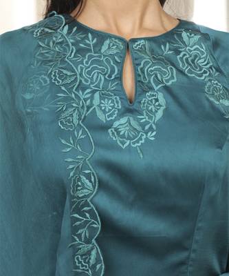 Teal richa long kurta set 2