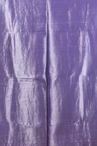Violet tissue soft saree with pompom