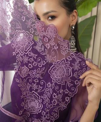 Purple kurta set 3