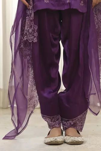 Purple kurta set
