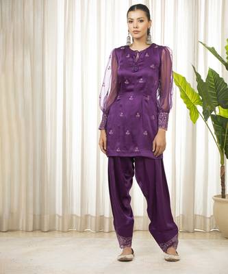 Purple kurta set 5