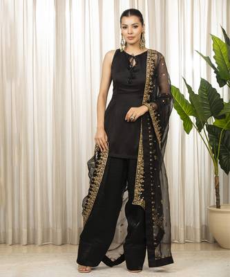 Siyah salwaar set 1