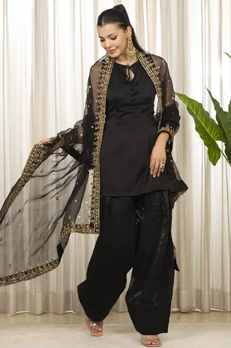 Siyah salwaar set