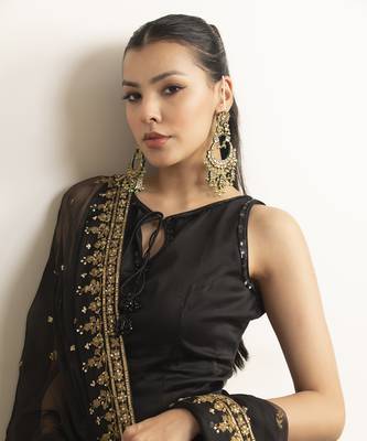 Siyah salwaar set 4