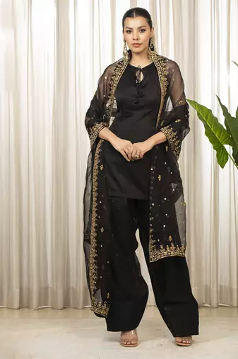 Siyah salwaar set
