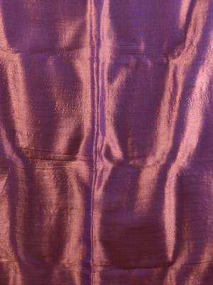 Purple tissue soft saree with pompom 4