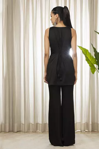 Siyah kurta bell bottom set