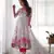 Soft Organza Silk Fabric Fully Flair Kali Pattern Anarkali Kurti With Duptta And Pent