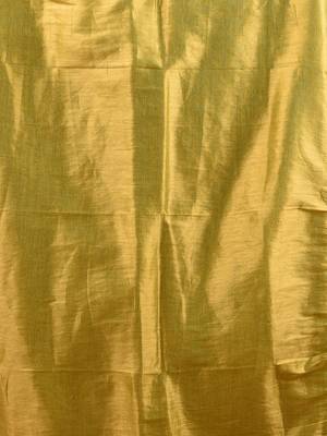 Magenta and lime green shimmer tissue saree with gota patti borders 4