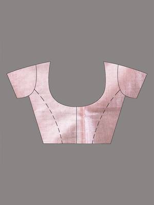 Dark and light pink tissue soft saree with pompom 5
