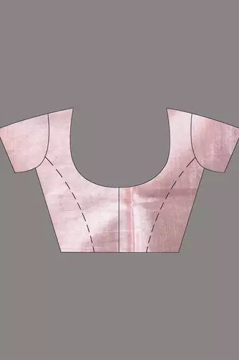 Dark and light pink tissue soft saree with pompom
