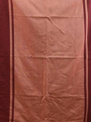 Maroon cotton handspun soft saree with texture borders 4
